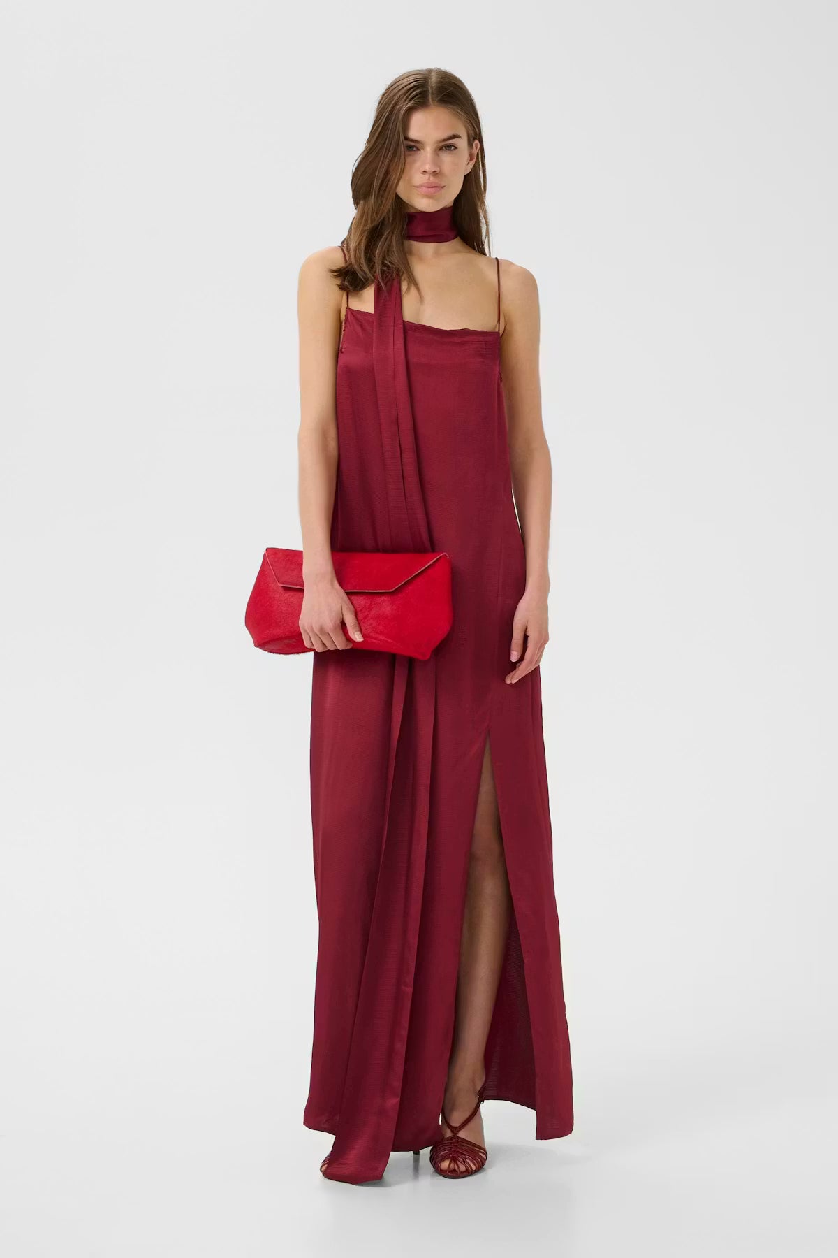 GZ Sirwa long dress bordeaux
