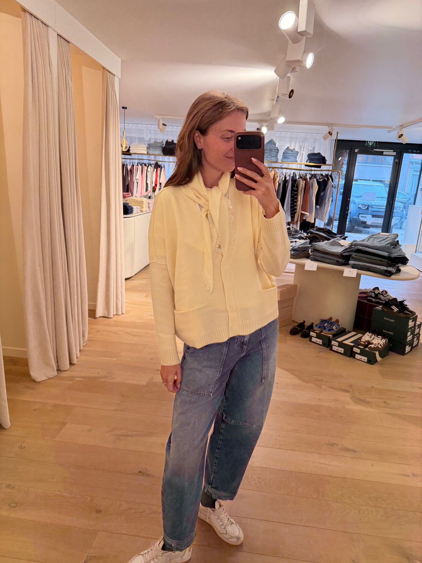 Caroline Small Scarf Butter Yellow