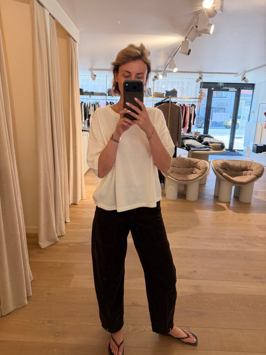 Nina Cashmere Tee White