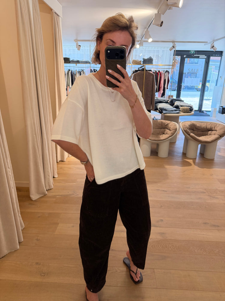 Nina Cashmere Tee White