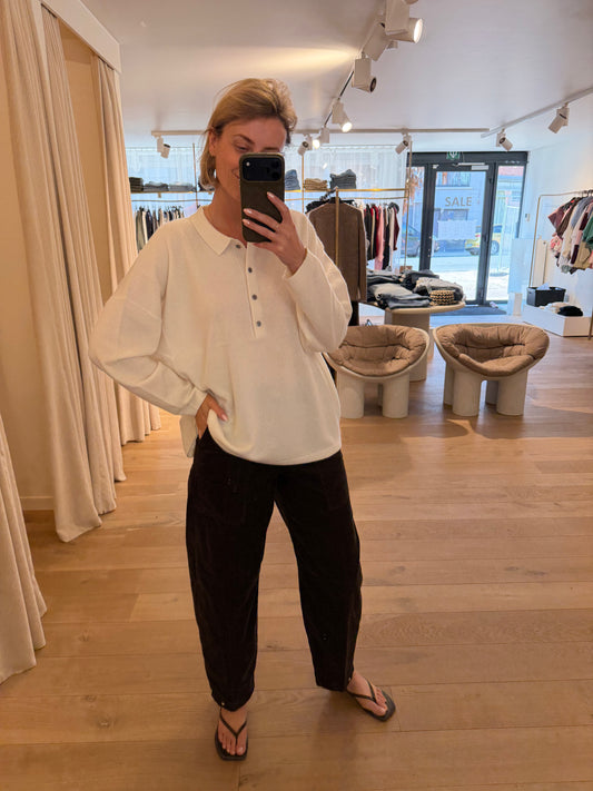 Cashmere Polo Chalk