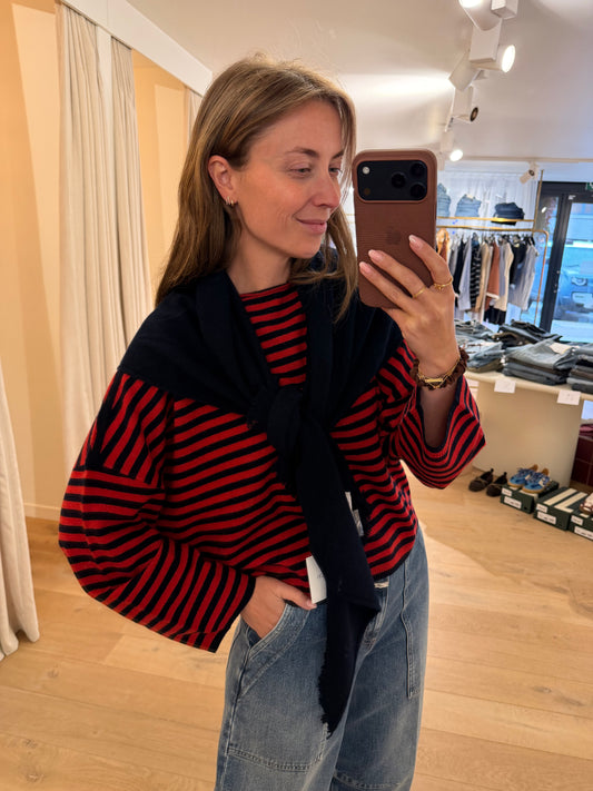 Caroline Big Scarf Navy