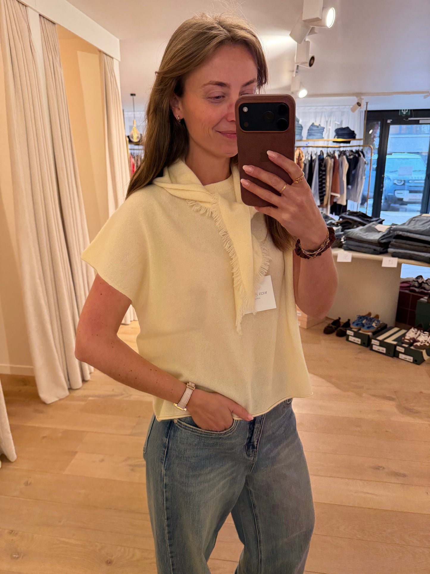 Caroline Small Scarf Butter Yellow