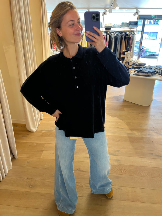 Polo 100% Cashmere Navy