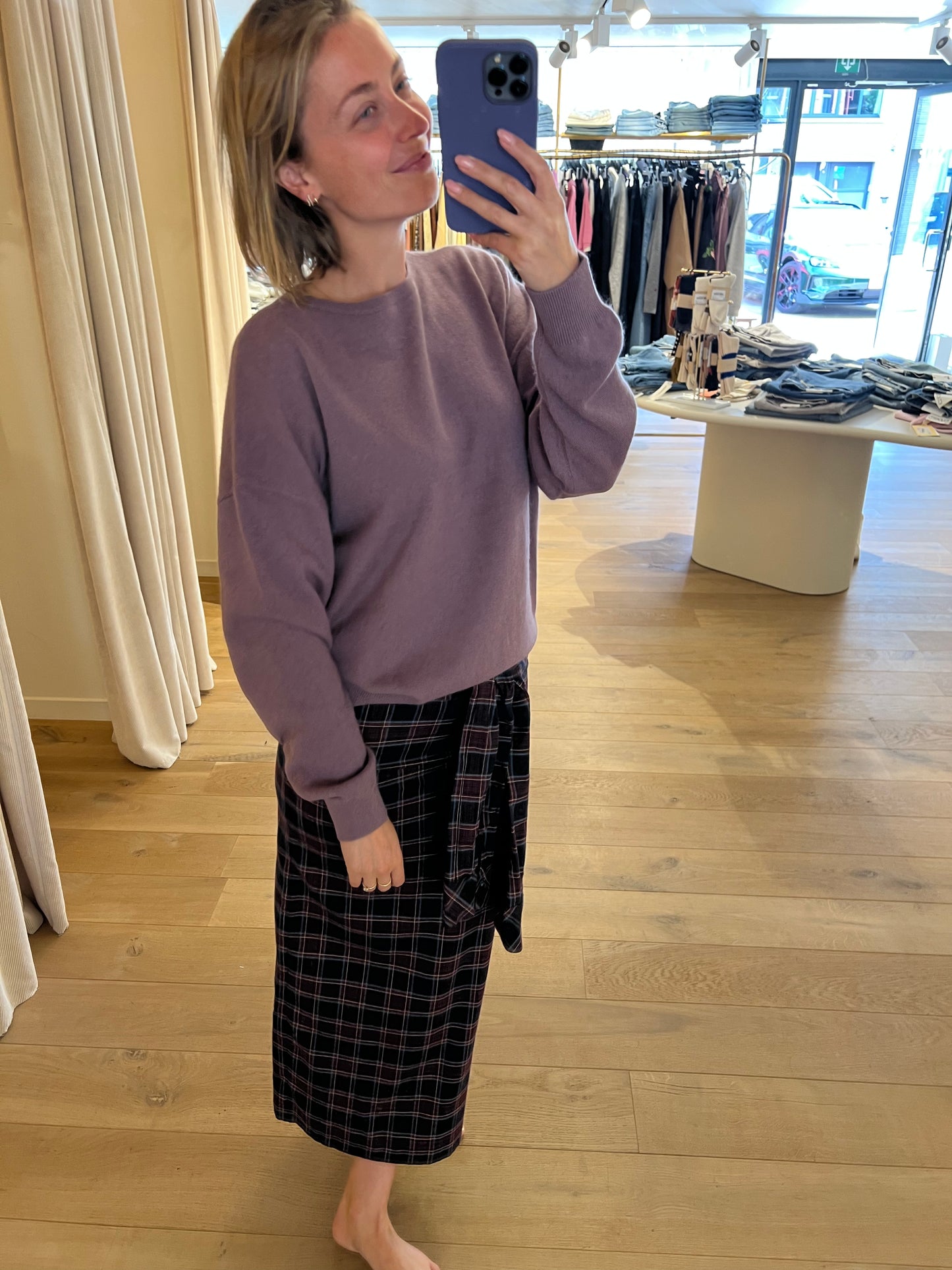 Agata Pull Pale plum