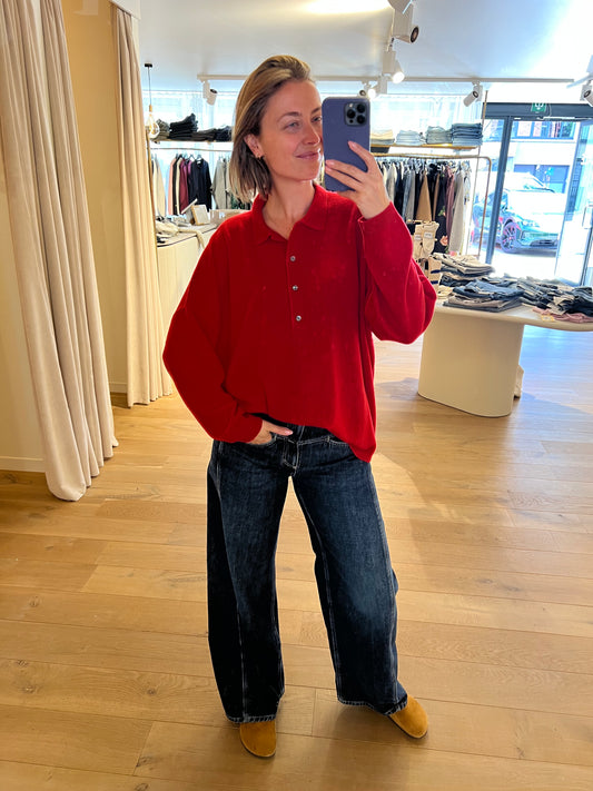 Polo 100% Cashmere Red