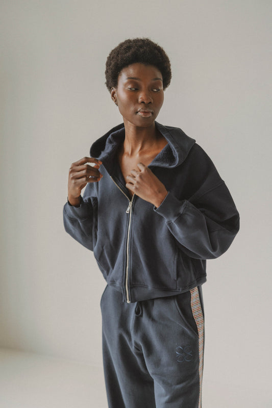Soho zipper vest Navy