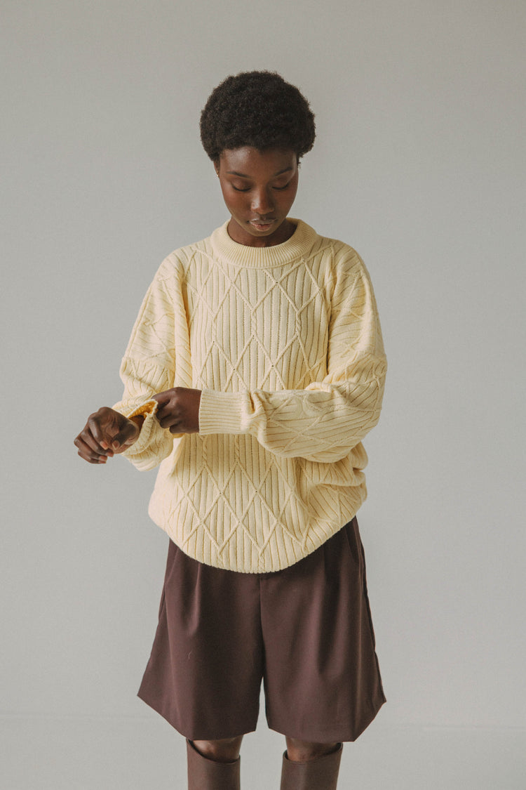 Maple oversized knit Butter Yellow