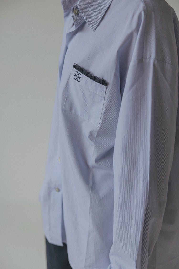 Moon blouse Navy stripes