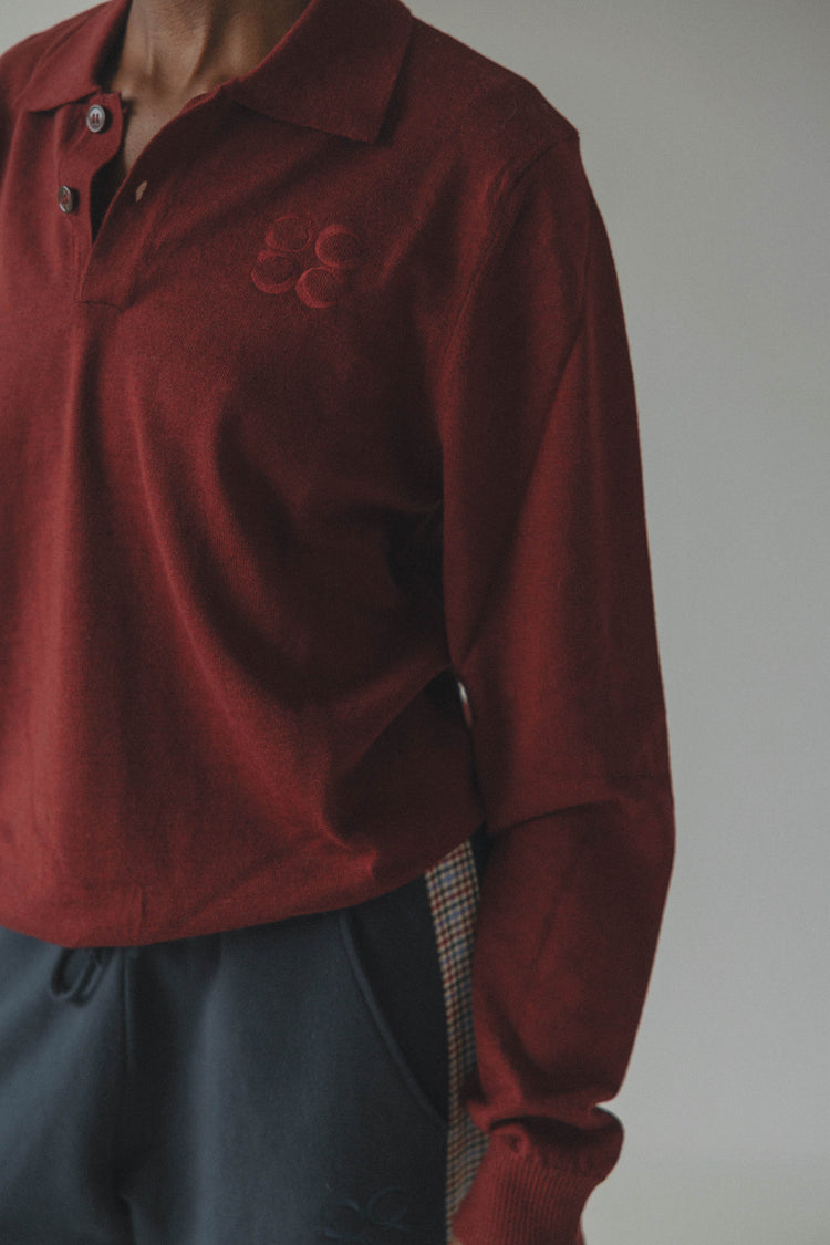 Afterglow knitwear polo Bordeaux