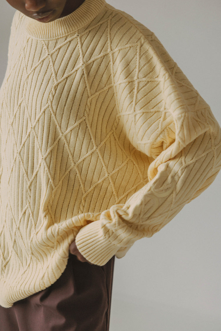 Maple oversized knit Butter Yellow