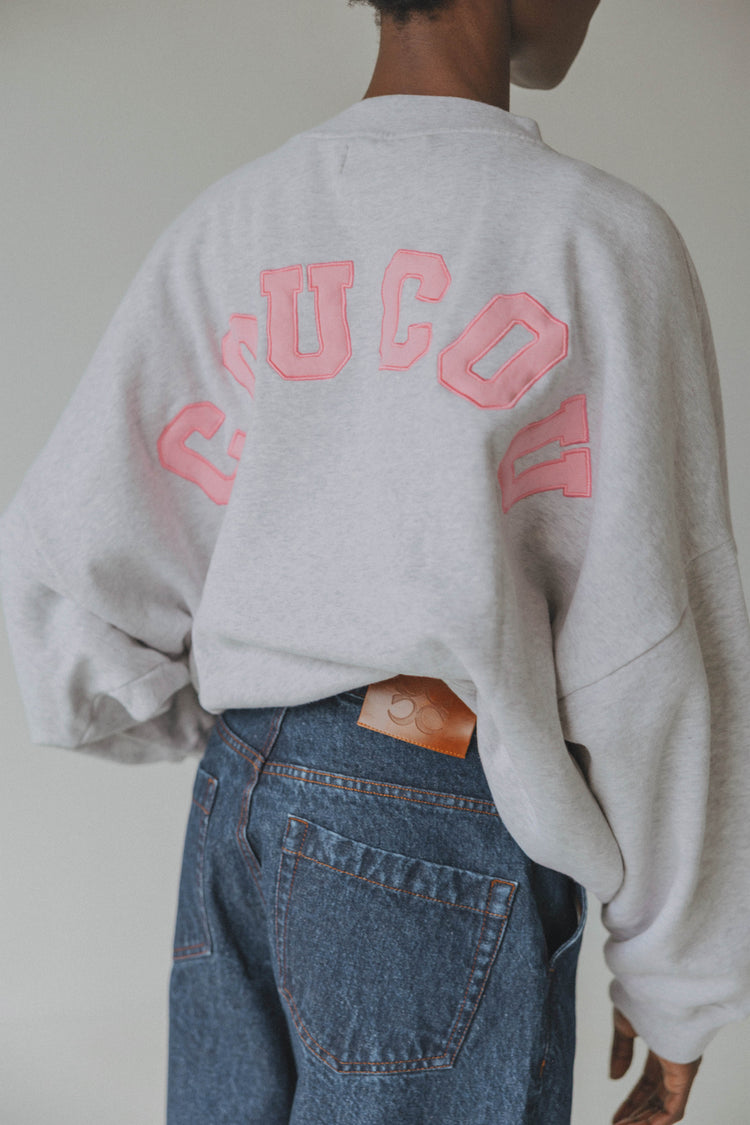Joseph Sweater Grey/Pink