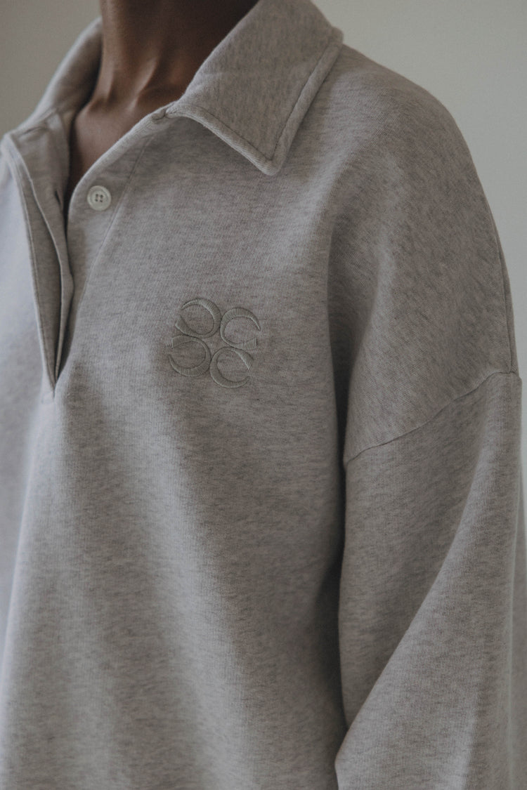 Sunday Jersey Polo Light Grey
