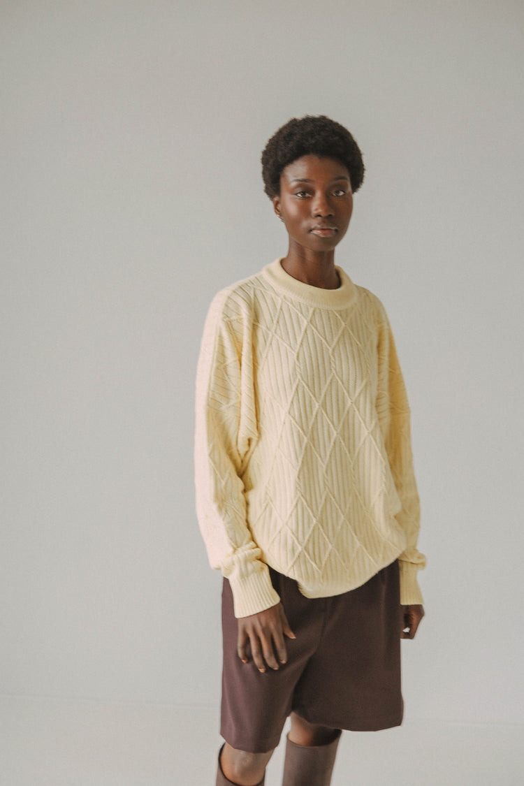 Maple oversized knit Butter Yellow