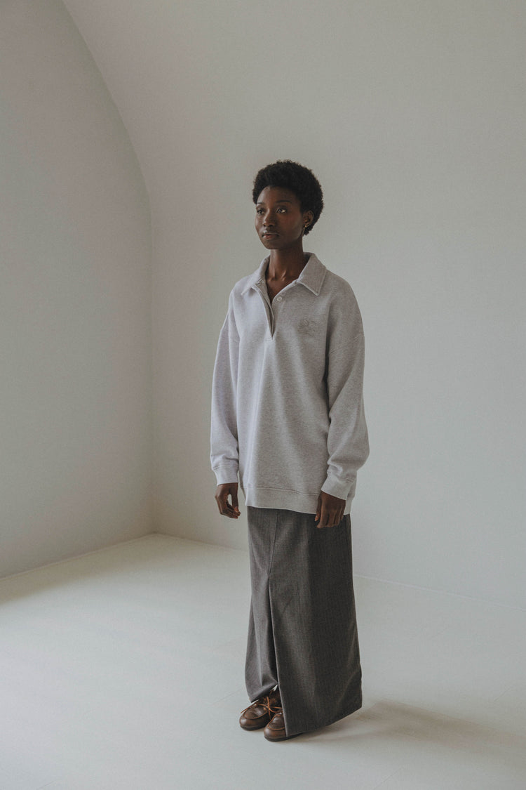 Sunday Jersey Polo Light Grey