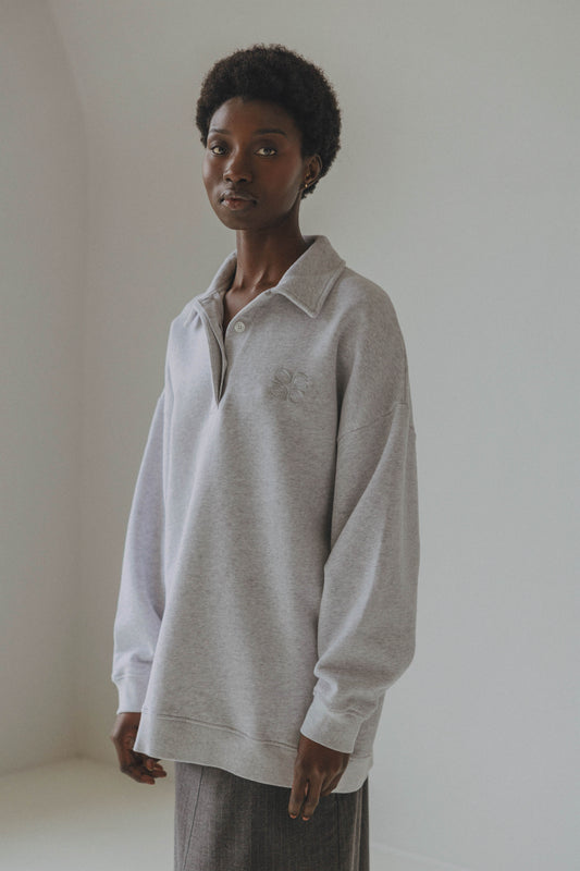 Sunday Jersey Polo Light Grey