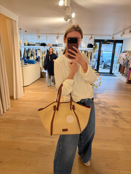 The Tote Terracotta Raffia