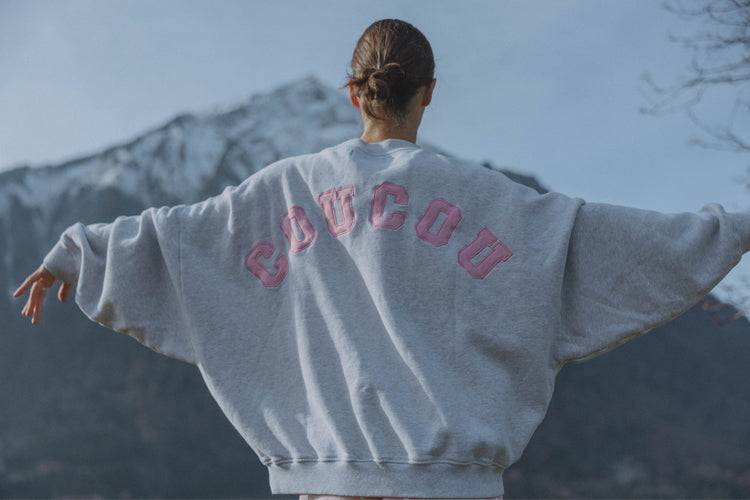 Joseph Sweater Grey/Pink