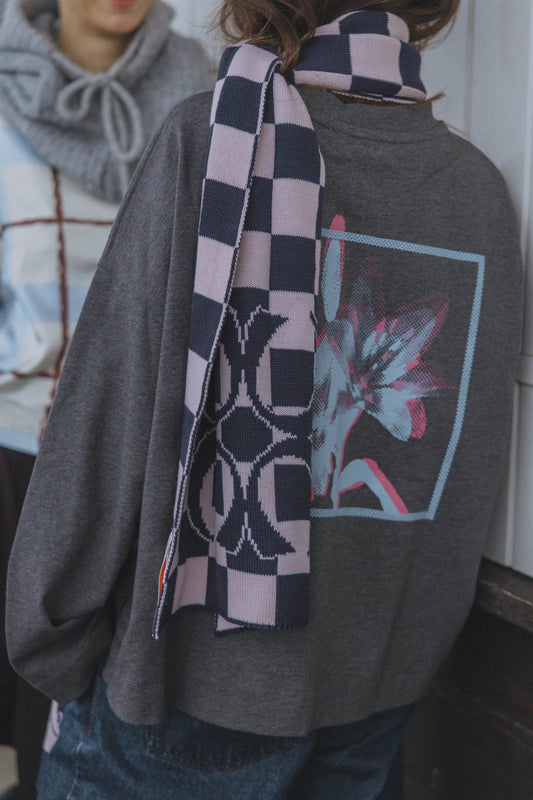 Ivy Scarfs Plaid Navy