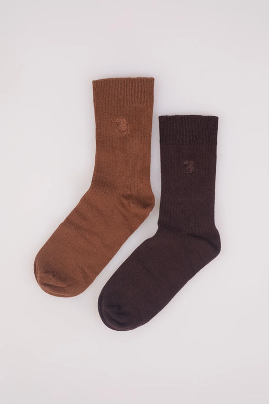 Socks Zaira Brandy/chocolat