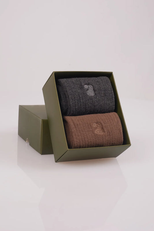 Socks Zaira Grey Melange/vison