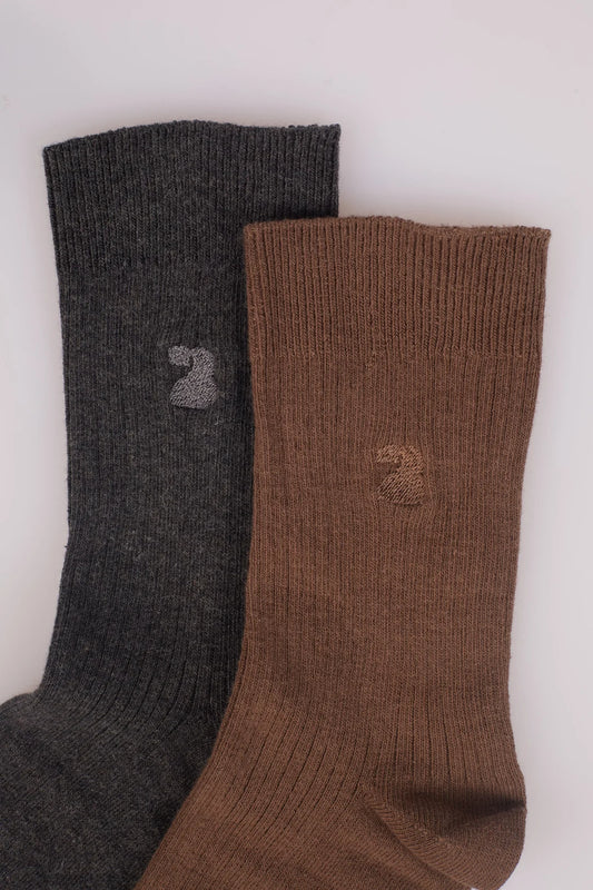 Socks Zaira Grey Melange/vison