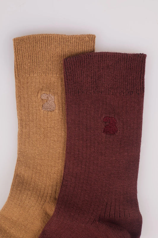 Socks Zaira Rust/olive