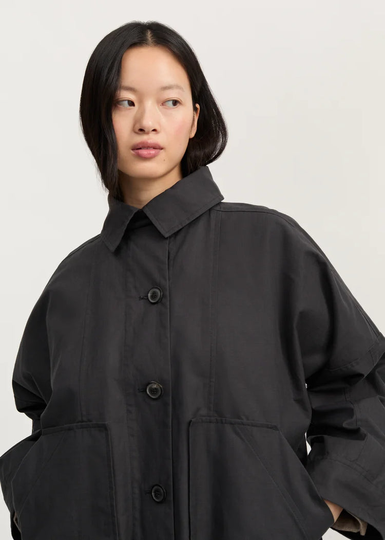 Jay Coat Ripstop Antracite