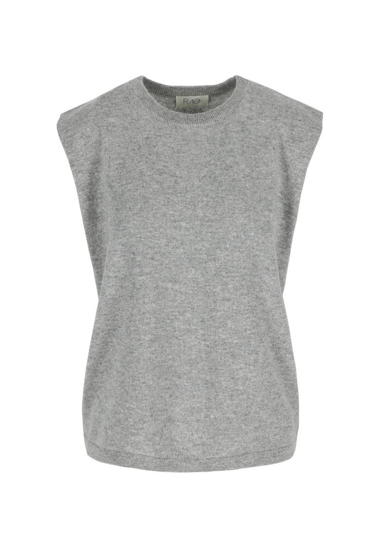 Mona Cashmere Top Grey pearl