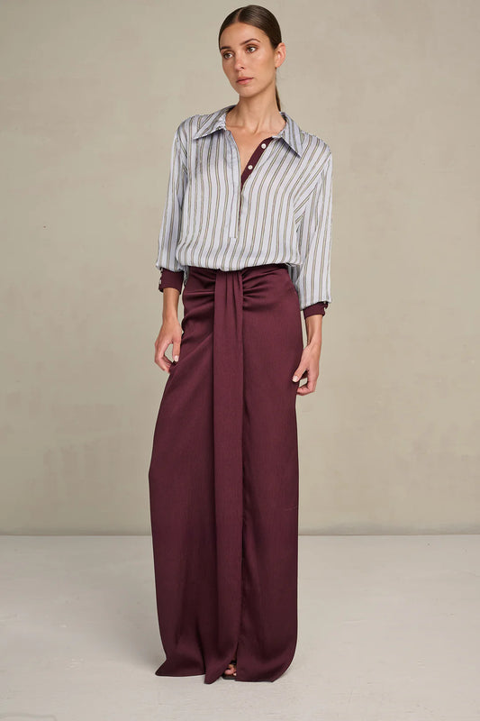 Mia dress Barolo and blue