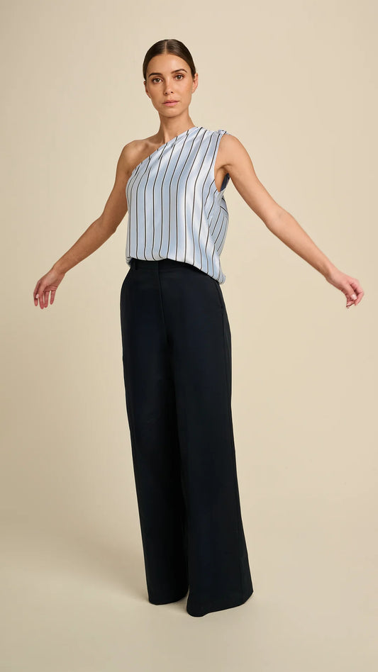 Radiance Blouses Light blue-stripes