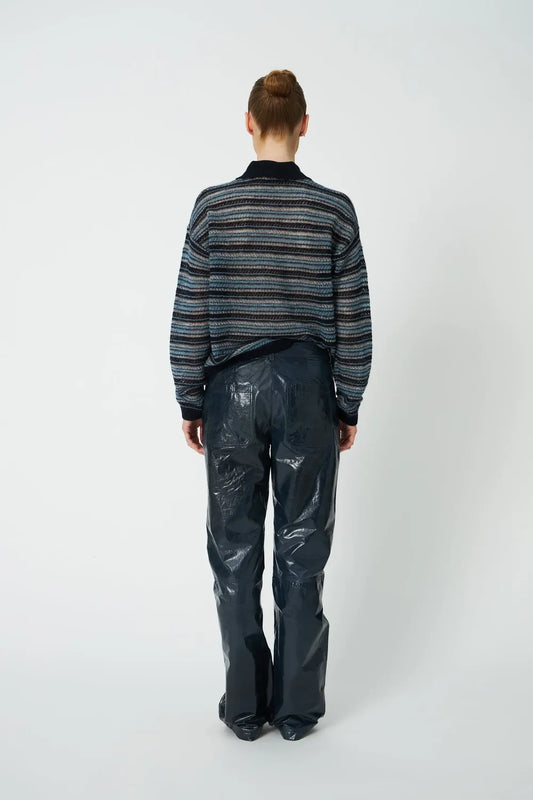 polo knit sweater multicolour