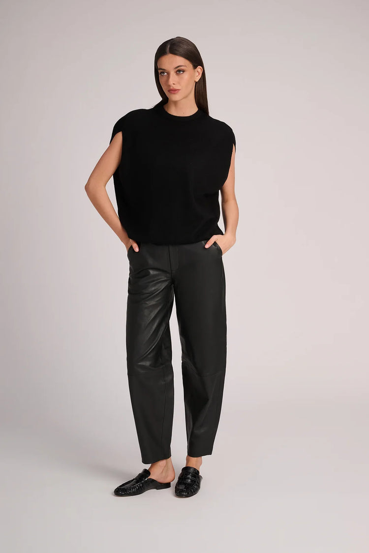 Brussel Leather Pants Black