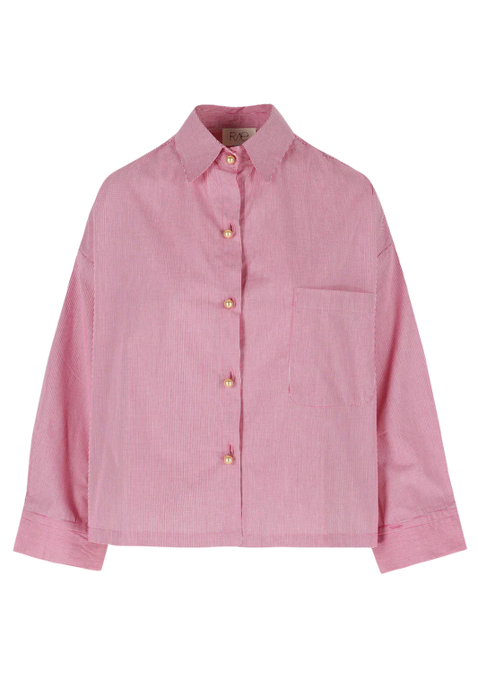 Nikki Pearl Shirt Red