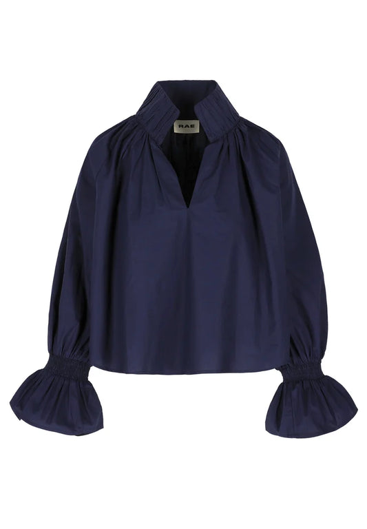 Fleur Blouse Navy