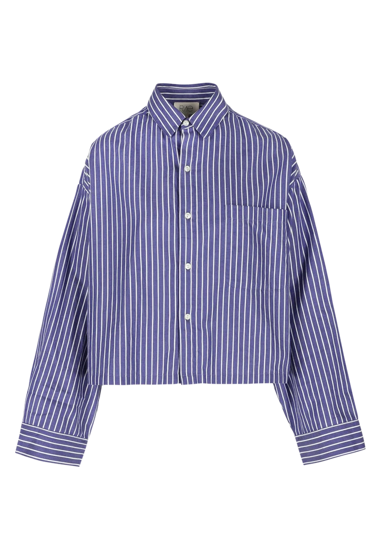 Nikki Shirt Dark Blue Stripes