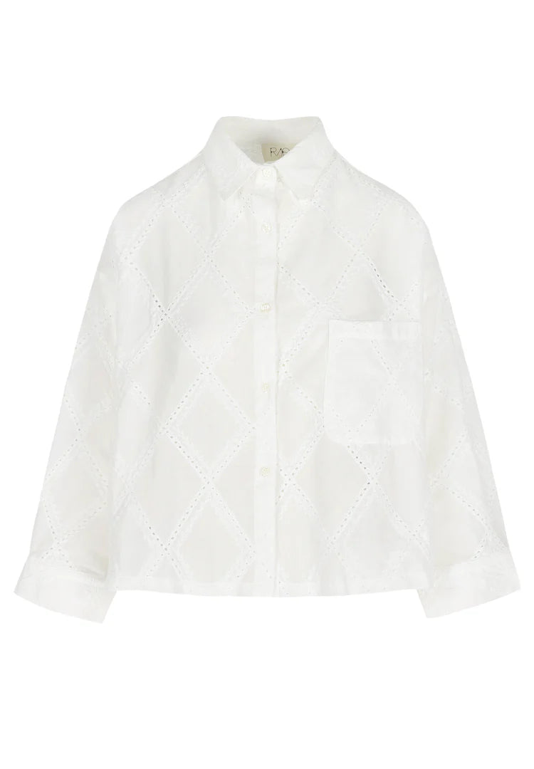 Nikki Embroidery White