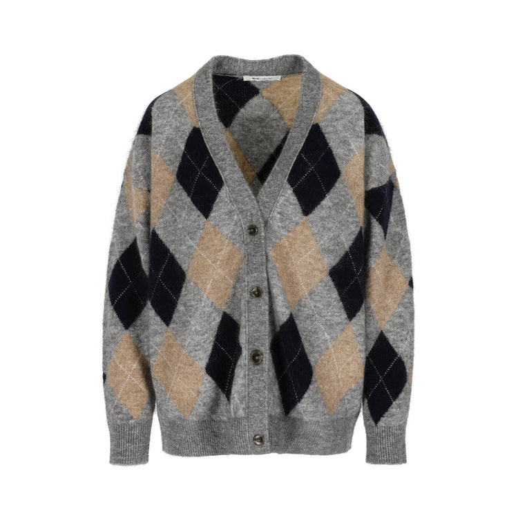 gilet Roy ruit blauw/grijs