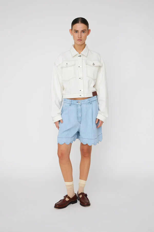 Soft Denim Short Light Blue