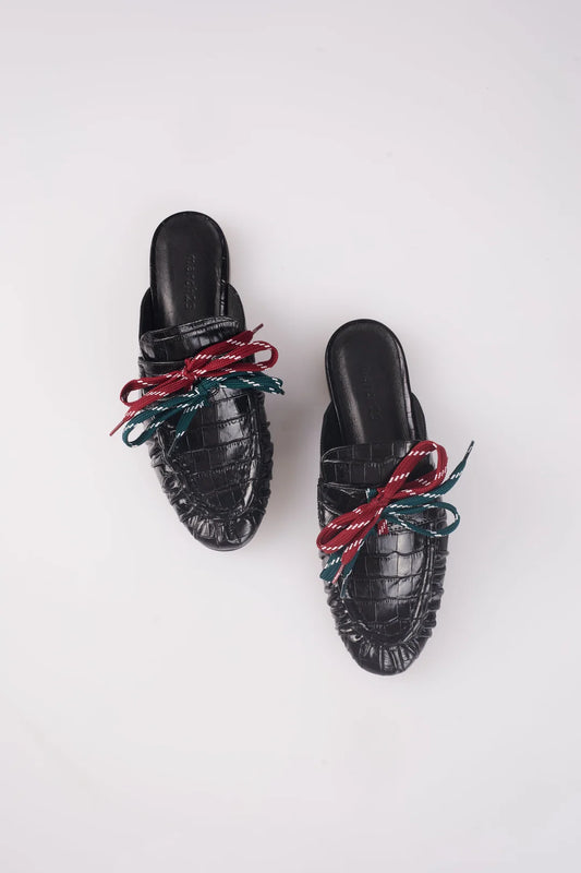 Tilly loafer black croco
