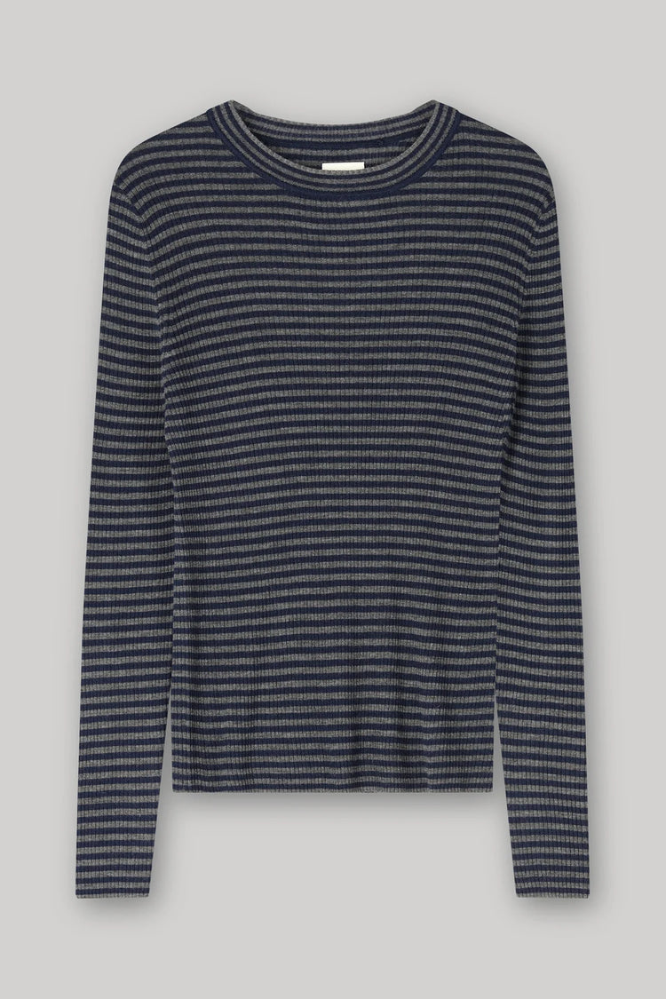 Yonny Tee Dark Grey + Navy Stripes
