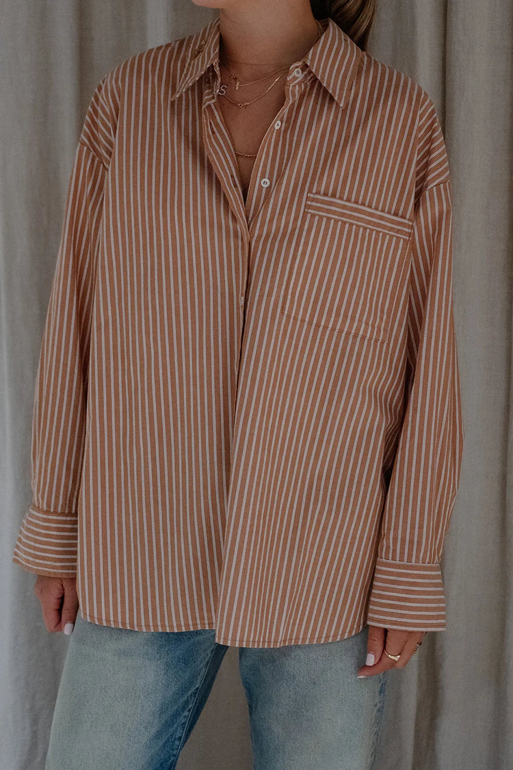 Sydney Shirt Stripes Honey Mustard