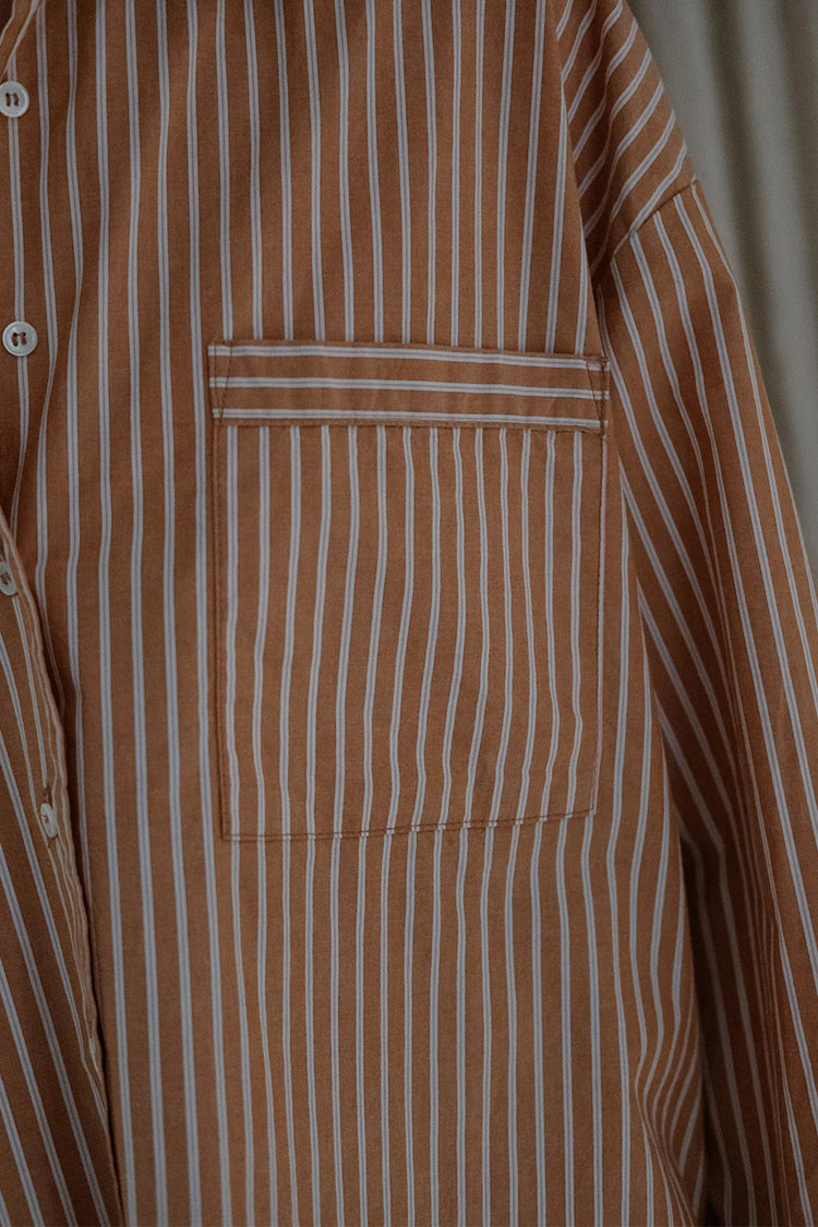 Sydney Shirt Stripes Honey Mustard