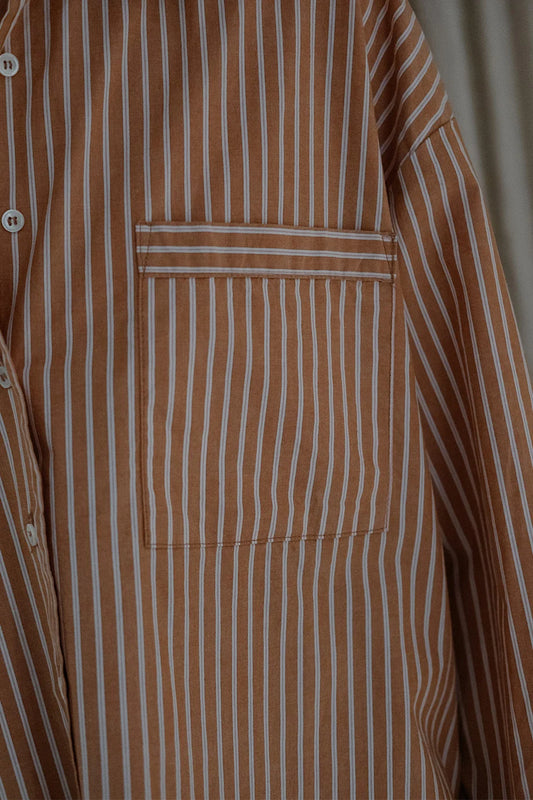 Sydney Shirt Stripes Honey Mustard