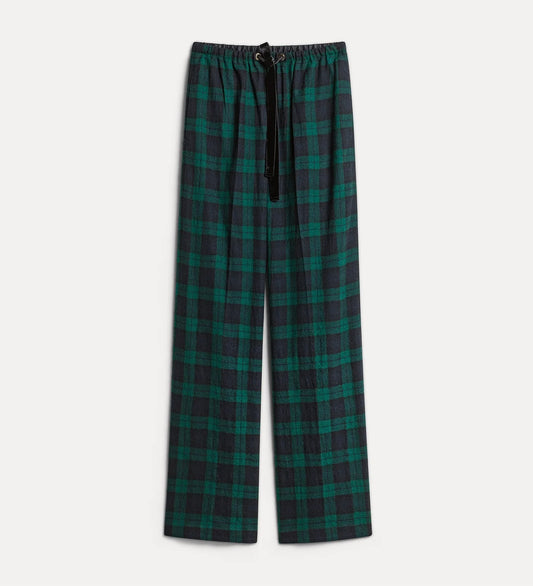Highland Tartan Pants Navy/green