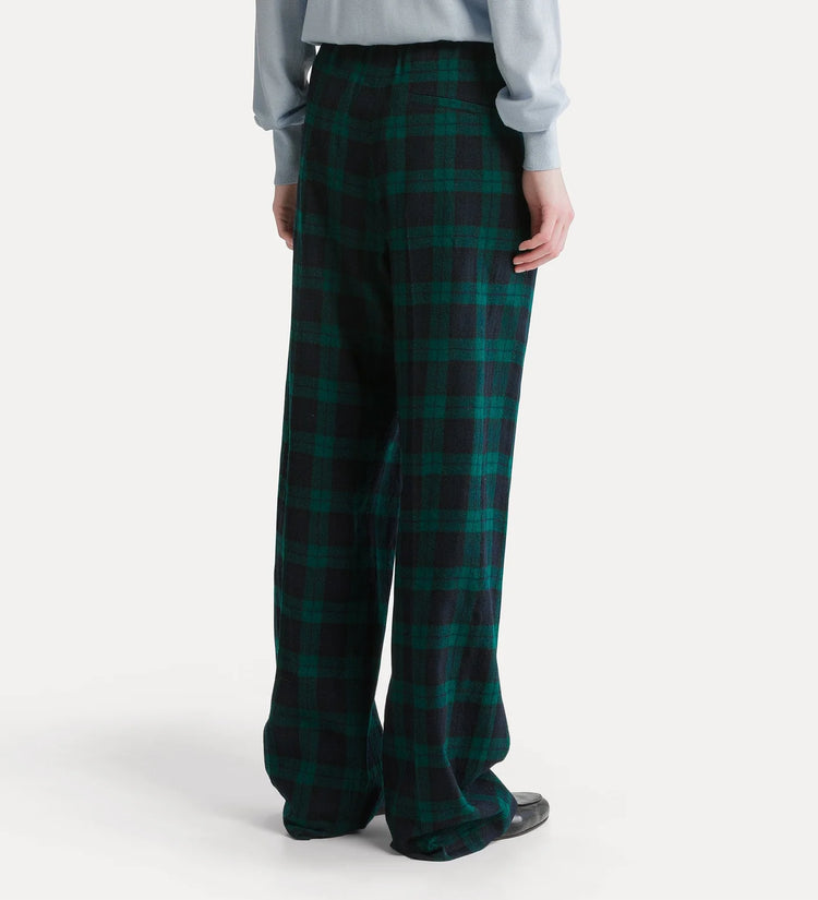 Highland Tartan Pants Navy/green