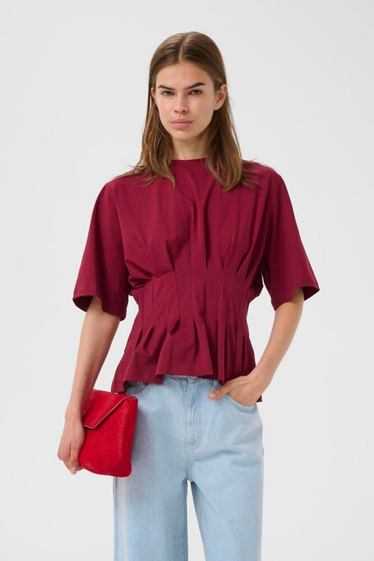 Inez Tee Burgundy