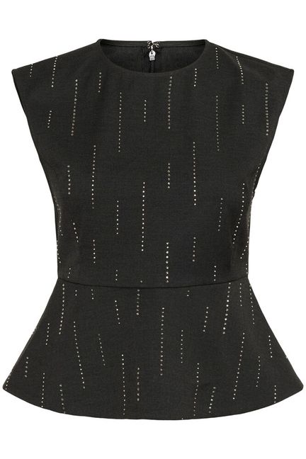 GZadira peplum top Dark grey melange