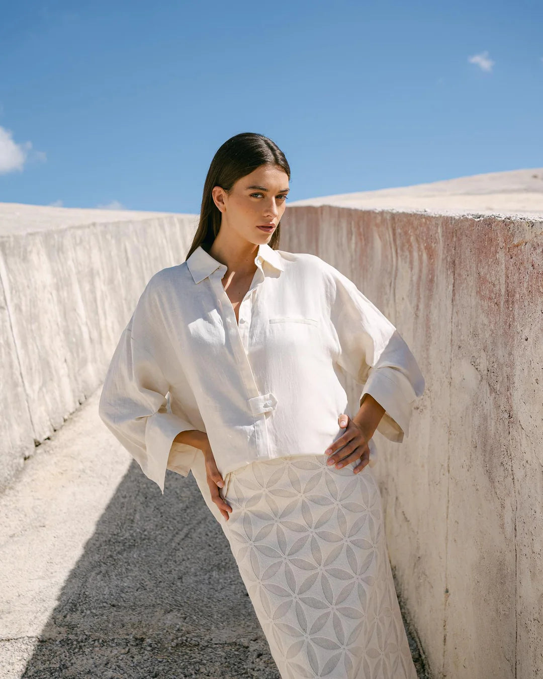 Aura blouse Ivory