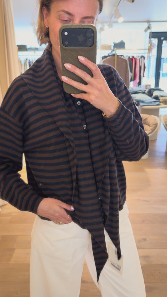 Big Triangle Brown Stripes